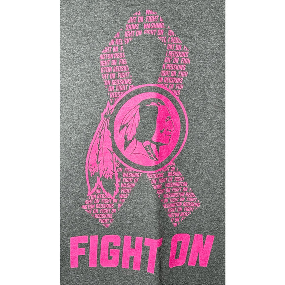 Vintage Washington Redskins Cure for Cancer Fight On T-Shirt Unisex Sz Small - Picture 3 of 8
